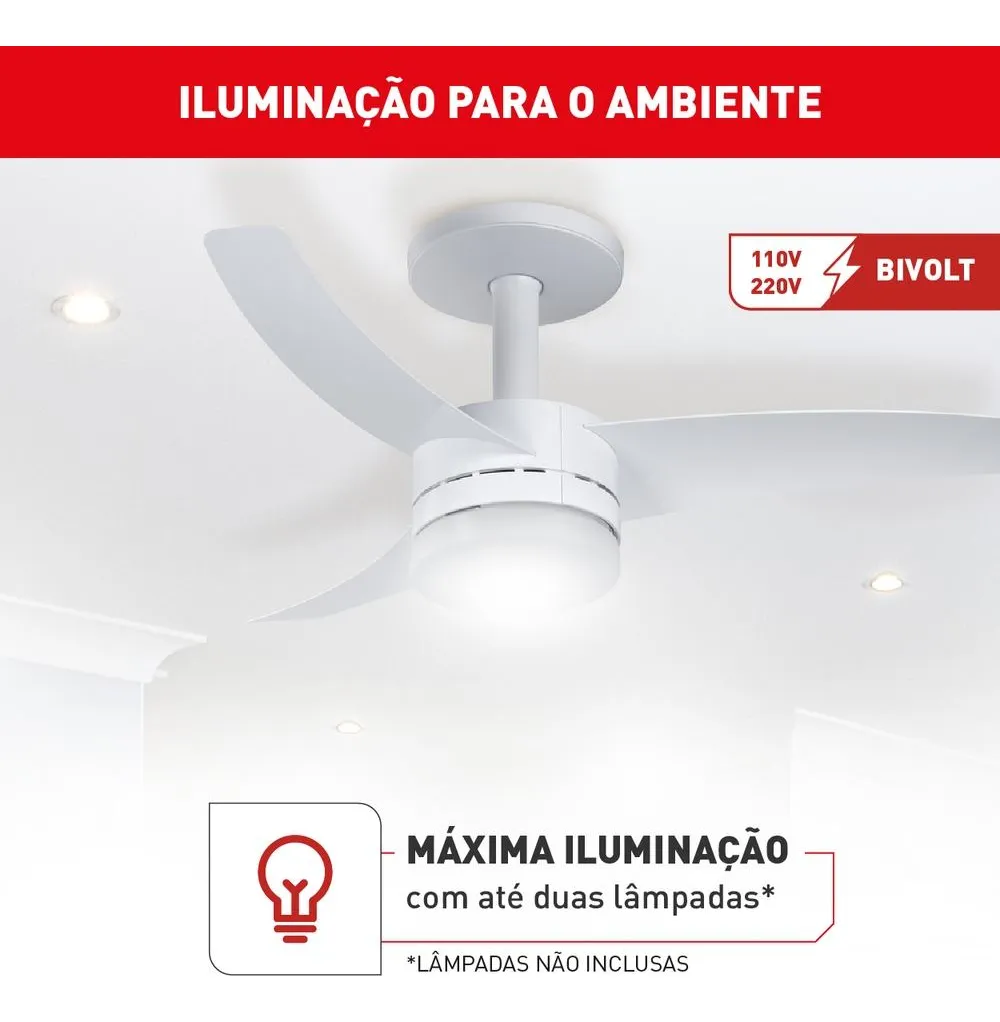ventilador de teto com controle